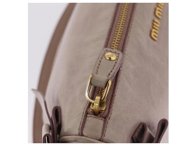 Miu Miu Shoulder Bag Vitellolux Pink Gold - vista 17