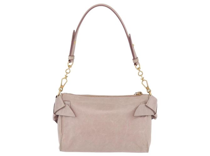 Miu Miu Shoulder Bag Vitellolux Pink Gold - vista 3