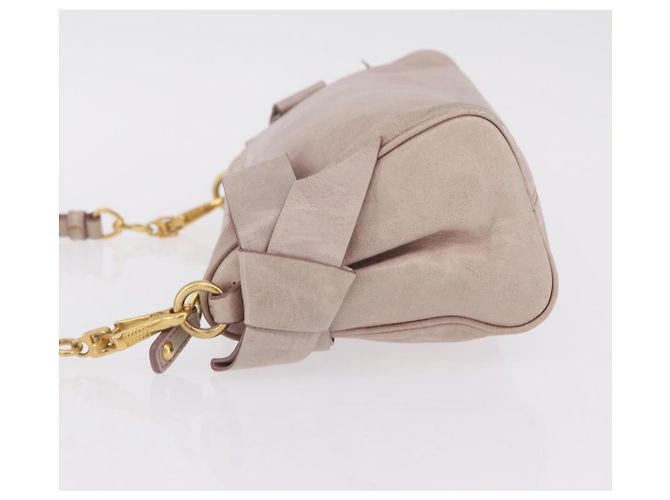 Miu Miu Shoulder Bag Vitellolux Pink Gold - vista 5