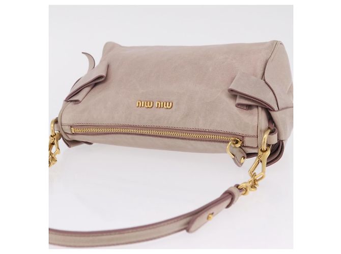 Miu Miu Shoulder Bag Vitellolux Pink Gold - vista 6
