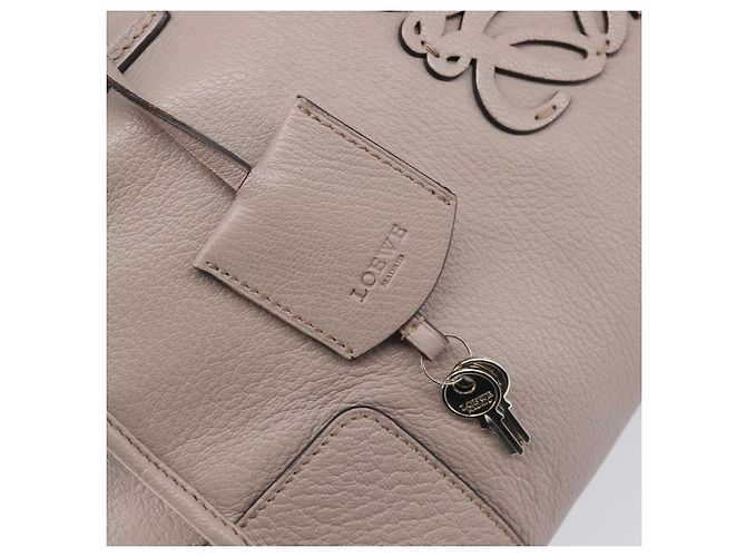 LOEWE Amazona 36 Hand Bag Leather Purple Gray - vista 15