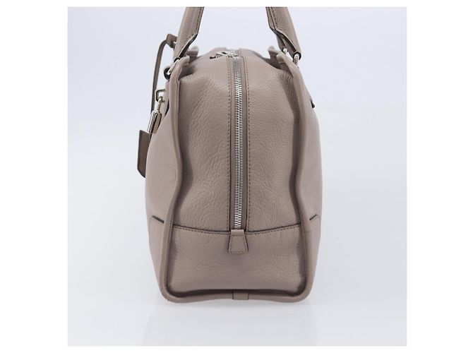 LOEWE Amazona 36 Hand Bag Leather Purple Gray - vista 4