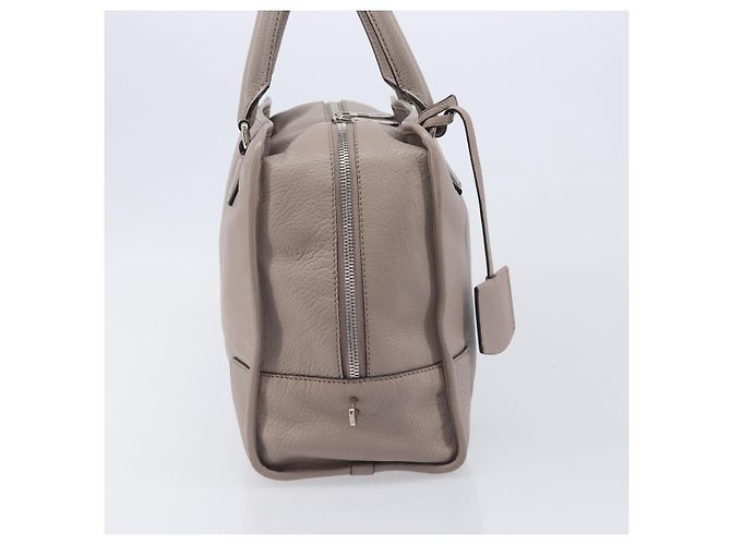 LOEWE Amazona 36 Hand Bag Leather Purple Gray - vista 5
