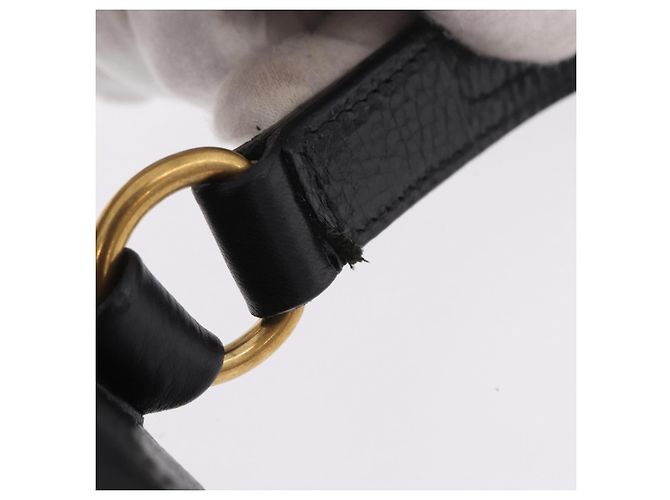 Autre Marque Saint Laurent Muse Two Hand Bag Leather Black Gold - vista 10