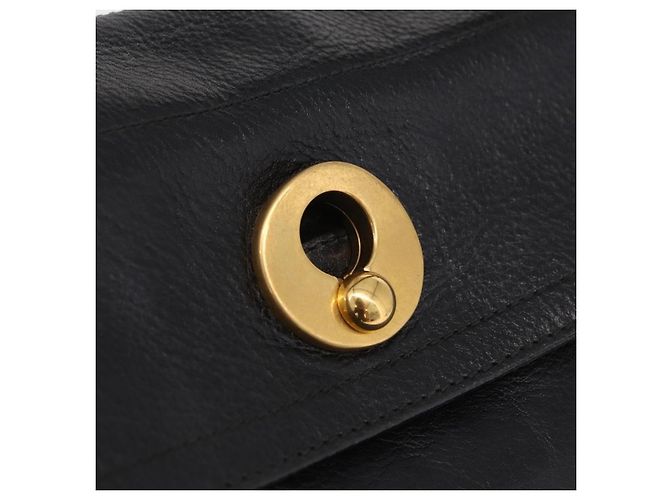 Autre Marque Saint Laurent Muse Two Hand Bag Leather Black Gold - vista 16