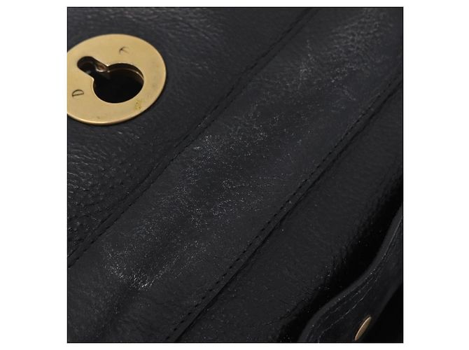 Autre Marque Saint Laurent Muse Two Hand Bag Leather Black Gold - vista 19