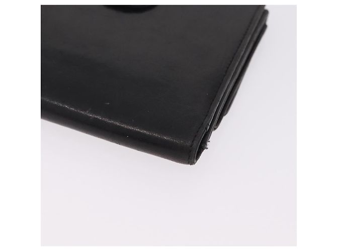 CHANEL COCO Mark Cartera Cuero Negro Oro CC - vista 11