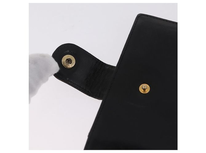 CHANEL COCO Mark Cartera Cuero Negro Oro CC - vista 12