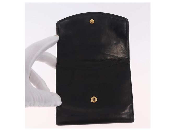 CHANEL COCO Mark Cartera Cuero Negro Oro CC - vista 17