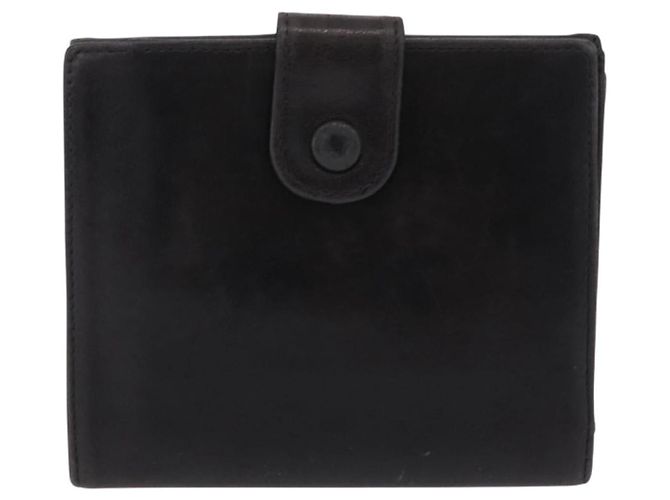 CHANEL COCO Mark Cartera Cuero Negro Oro CC - vista 3