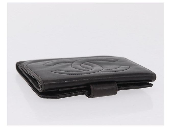 CHANEL COCO Mark Cartera Cuero Negro Oro CC - vista 6