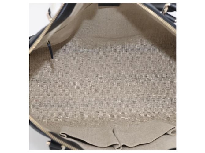 GUCCI Micro GG Canvas Guccissima Bag Leather 2way Black Gold 449657 - vista 20