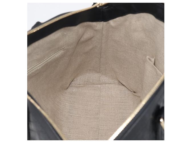 GUCCI Micro GG Canvas Guccissima Bag Leather 2way Black Gold 449657 - vista 21