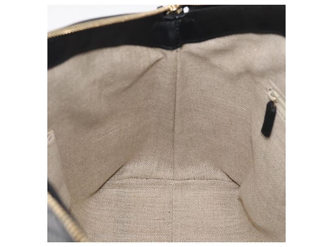 GUCCI Micro GG Canvas Guccissima Bag Leather 2way Black Gold 449657 - vista 22