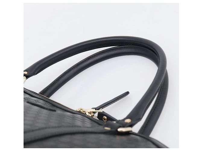 GUCCI Micro GG Canvas Guccissima Bag Leather 2way Black Gold 449657 - vista 8