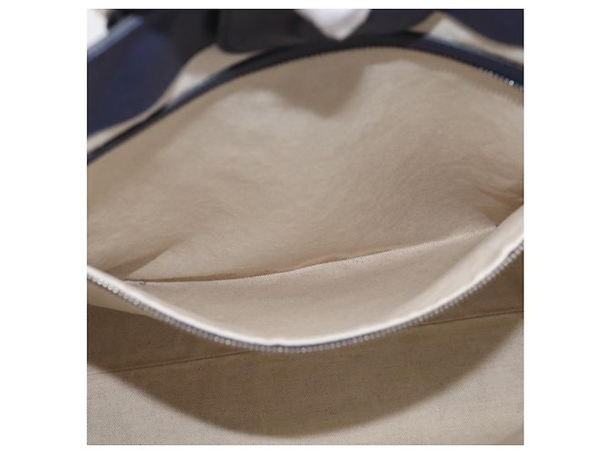 GUCCI Hand Bag Leather 2way Navy Silver - view 22