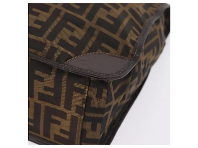 FENDI Zucca Canvas Hand Bag Black Brown - vista 12