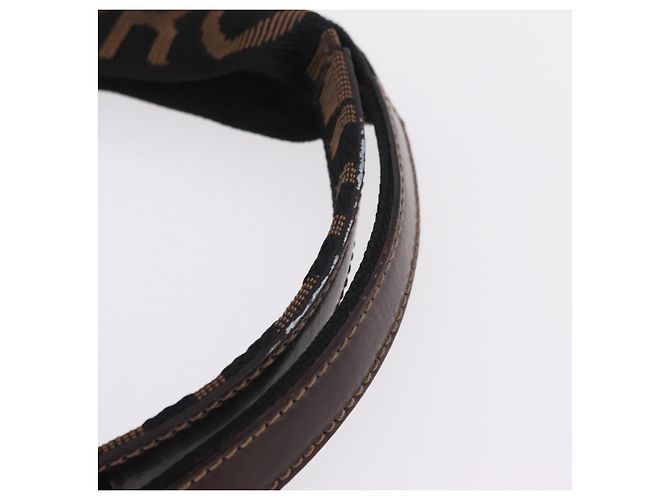 FENDI Zucca Canvas Hand Bag Black Brown - vista 8