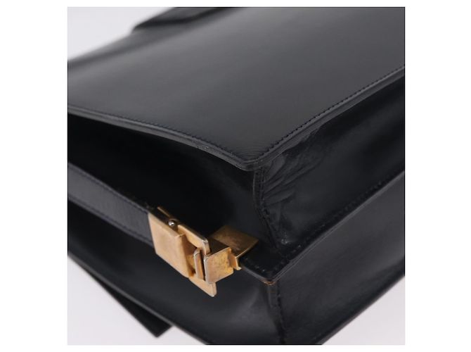 Céline CELINE Schultertasche aus Leder Navy Gold - Ansicht 12