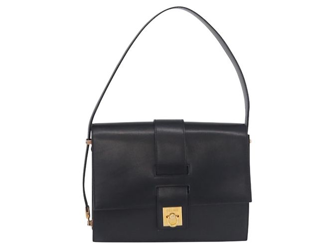 Céline CELINE Schultertasche aus Leder Navy Gold - Ansicht 2