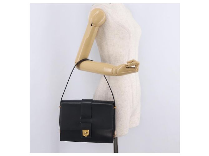 Céline CELINE Schultertasche aus Leder Navy Gold - Ansicht 28