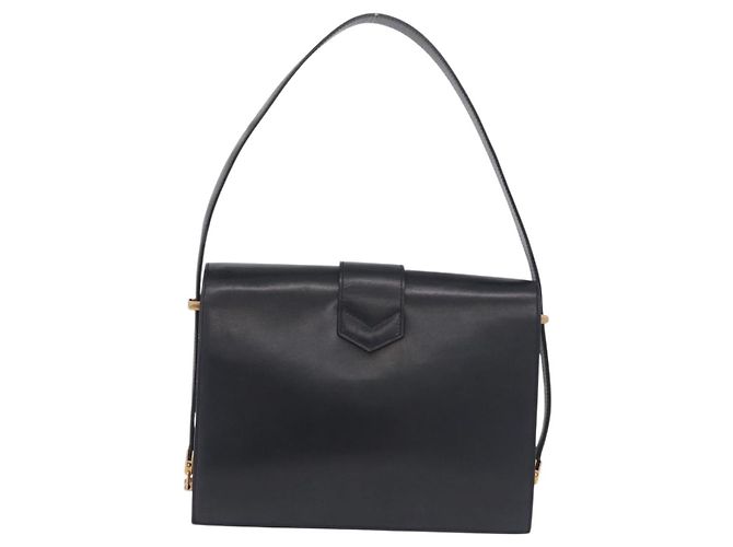 Céline CELINE Schultertasche aus Leder Navy Gold - Ansicht 3