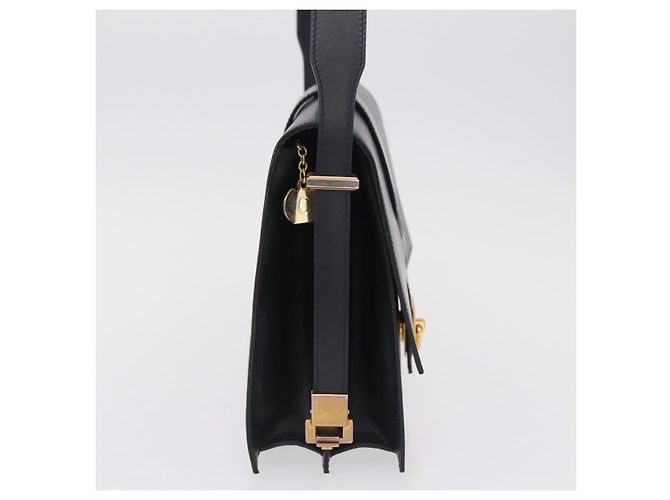 Céline CELINE Schultertasche aus Leder Navy Gold - Ansicht 5