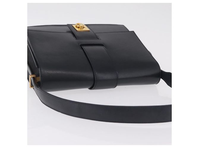 Céline CELINE Schultertasche aus Leder Navy Gold - Ansicht 6