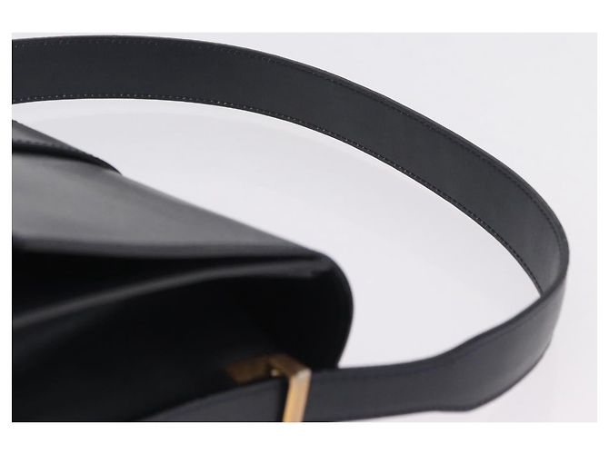 Céline CELINE Schultertasche aus Leder Navy Gold - Ansicht 8