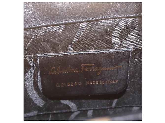 Salvatore Ferragamo Hand Bag Leather Black Gold - vista 15