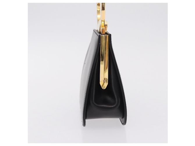 Salvatore Ferragamo Hand Bag Leather Black Gold - vista 5