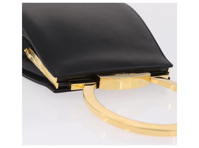 Salvatore Ferragamo Hand Bag Leather Black Gold - vista 6