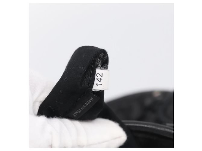 Miu Miu Tote Bag Leather Black Silver - vista 25