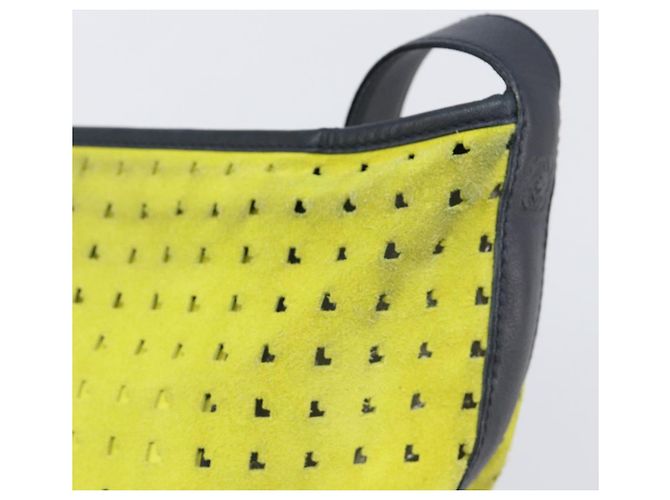 LOEWE Bolsa de ombro em camurça Yellow Gold - vista 15