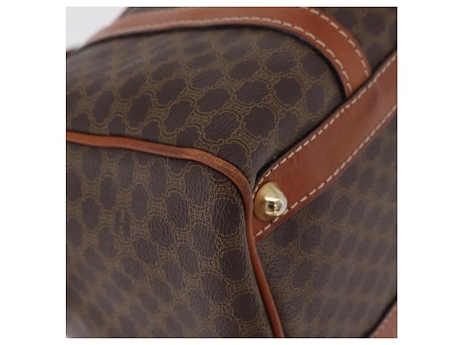 Céline CELINE Macadam Boston Bag PVC Braun Goldfarben - Ansicht 10