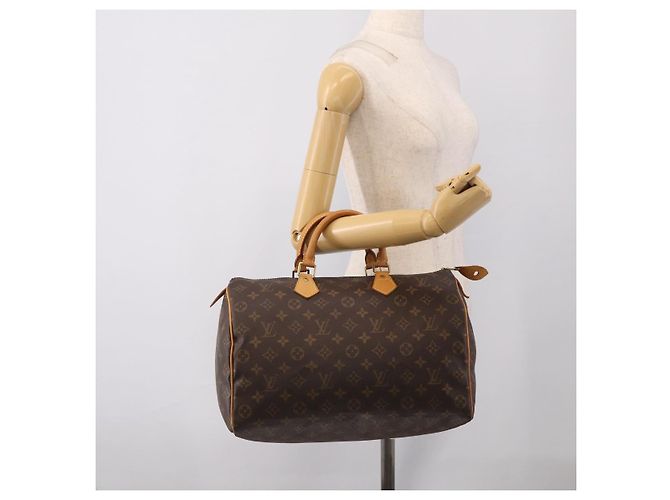 LOUIS VUITTON Monogram Speedy 35 Hand Bag M41524 LV - vista 21