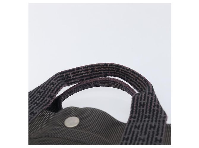 Hermès HERMES Her Line MM Hand Bag Canvas Gray Silver - Ansicht 8