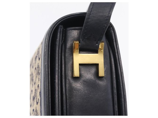 Céline CELINE C Macadam Canvas Shoulder Bag Navy Gold - vista 15