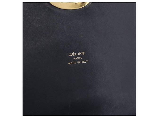 Céline CELINE C Macadam Canvas Shoulder Bag Navy Gold - vista 19
