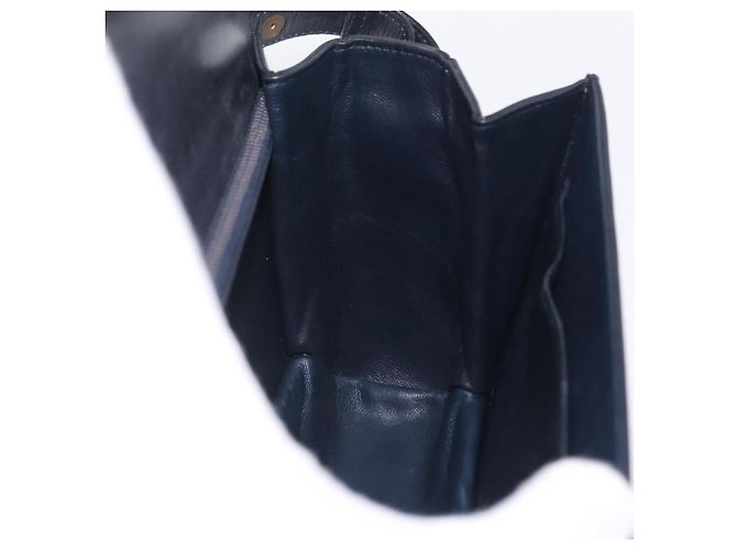 Céline CELINE C Macadam Canvas Shoulder Bag Navy Gold - vista 21