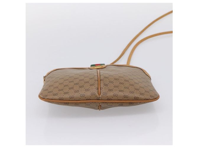 GUCCI Micro GG Web Sherry Line Shoulder Bag PVC Brown 904 02 047 - vista 10