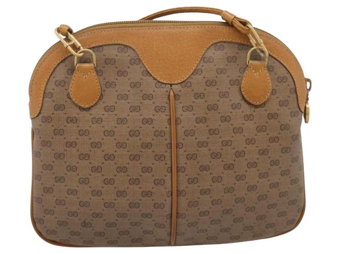 GUCCI Micro GG Web Sherry Line Shoulder Bag PVC Brown 904 02 047 - vista 3
