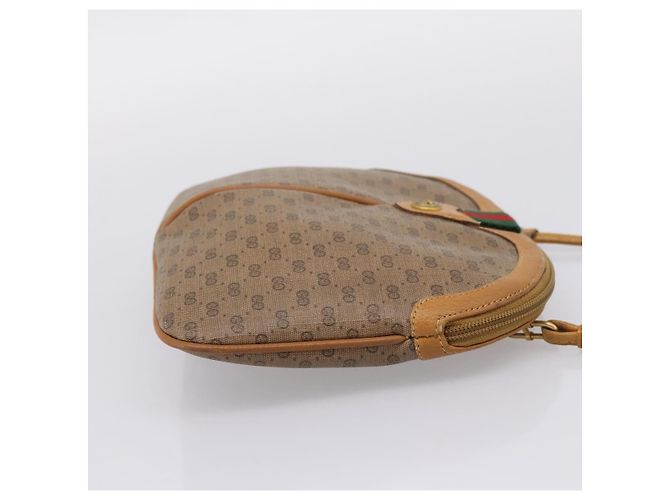 GUCCI Micro GG Web Sherry Line Shoulder Bag PVC Brown 904 02 047 - vista 5
