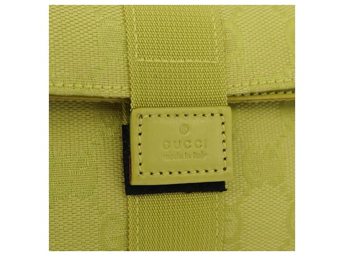 GUCCI Pochette en toile GG Green 039 0991 - vue 13