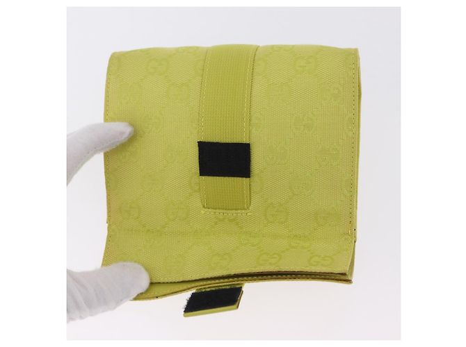 GUCCI Pochette en toile GG Green 039 0991 - vue 14