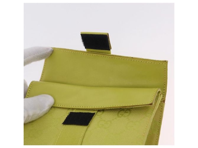 GUCCI Pochette en toile GG Green 039 0991 - vue 15