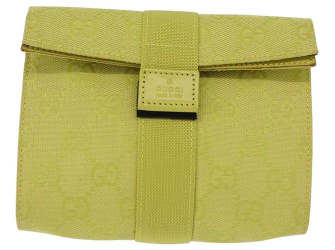 GUCCI Pochette en toile GG Green 039 0991 - vue 2