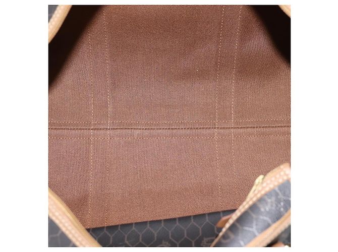 Christian Dior Honeycomb Canvas Boston Bag PVC Black Gold - vista 17