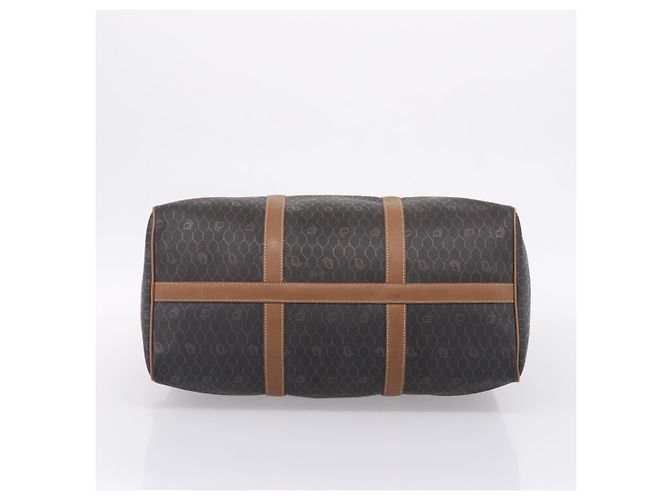 Christian Dior Honeycomb Canvas Boston Bag PVC Black Gold - vista 9