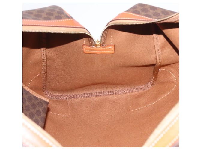 Céline CELINE Macadam Canvas Boston Bag PVC Leder Braun Gold - Ansicht 23